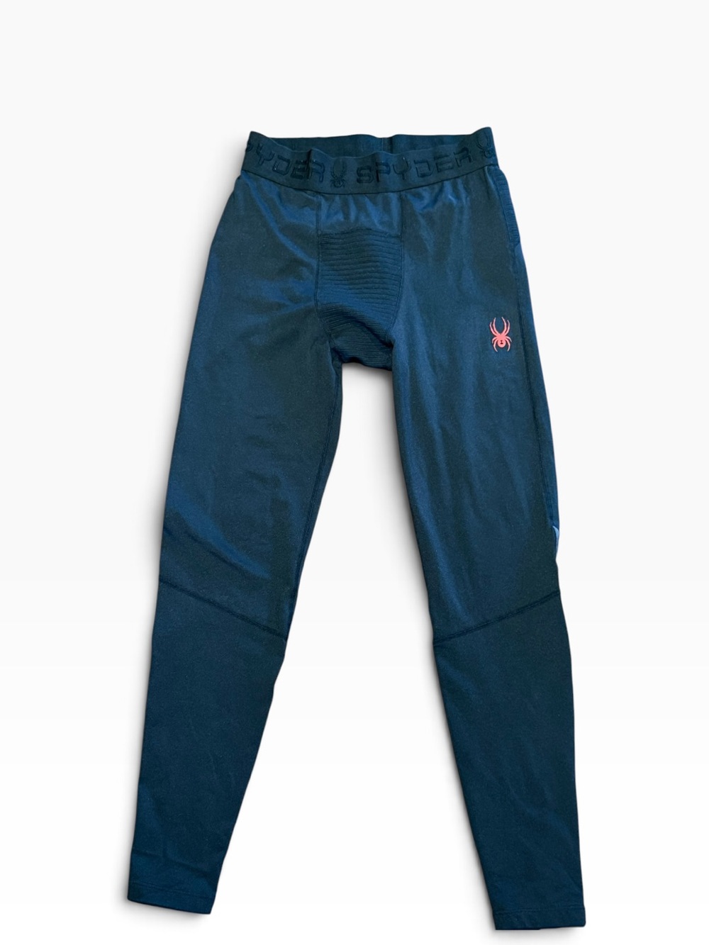 Spyder Mens Small Black Base Layer Bottoms with Logo